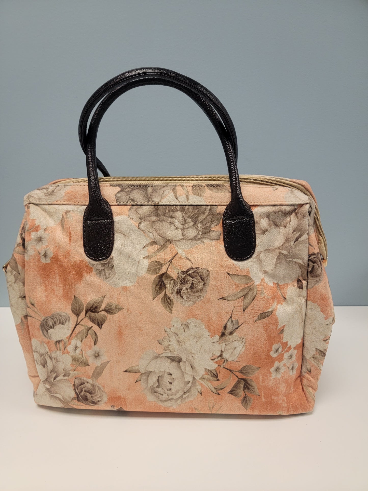 Peach Floral Bag