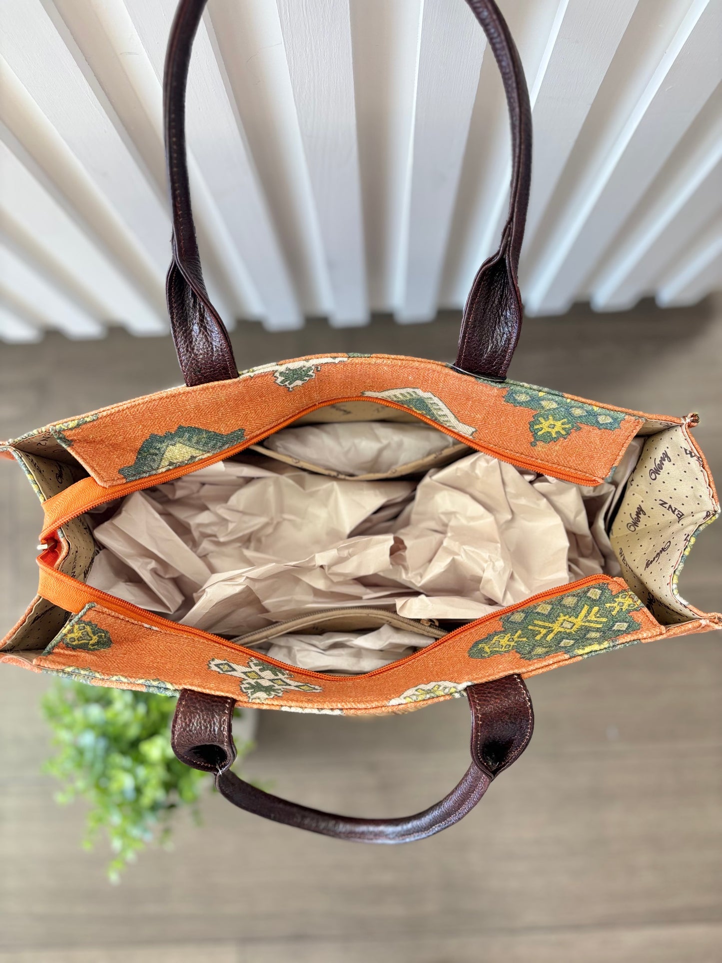 Southwest Tapestry Bag-Orange