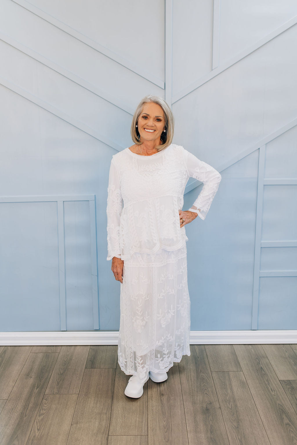 White Lace Skirt | LDS Temple Skirt Dressed in White White Lace Skirt | LDS Temple Skirt Dressed in White