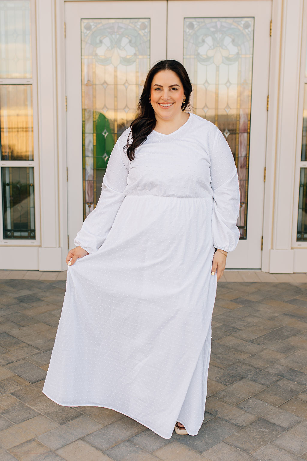 Dewdrop Skirt Womens LDS Temple Skirt – Dressed in White