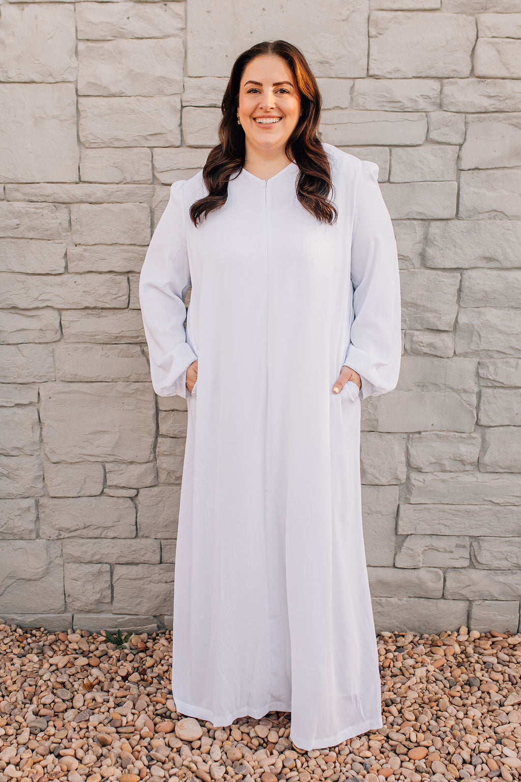 Alice Zipper Dress PLUS SIZE – Dressed in White