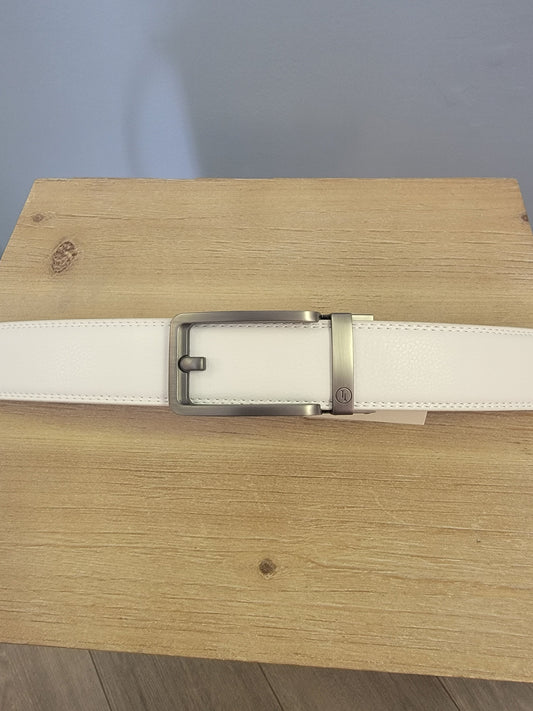 Ratchet belt-Traditional buckle in Silver