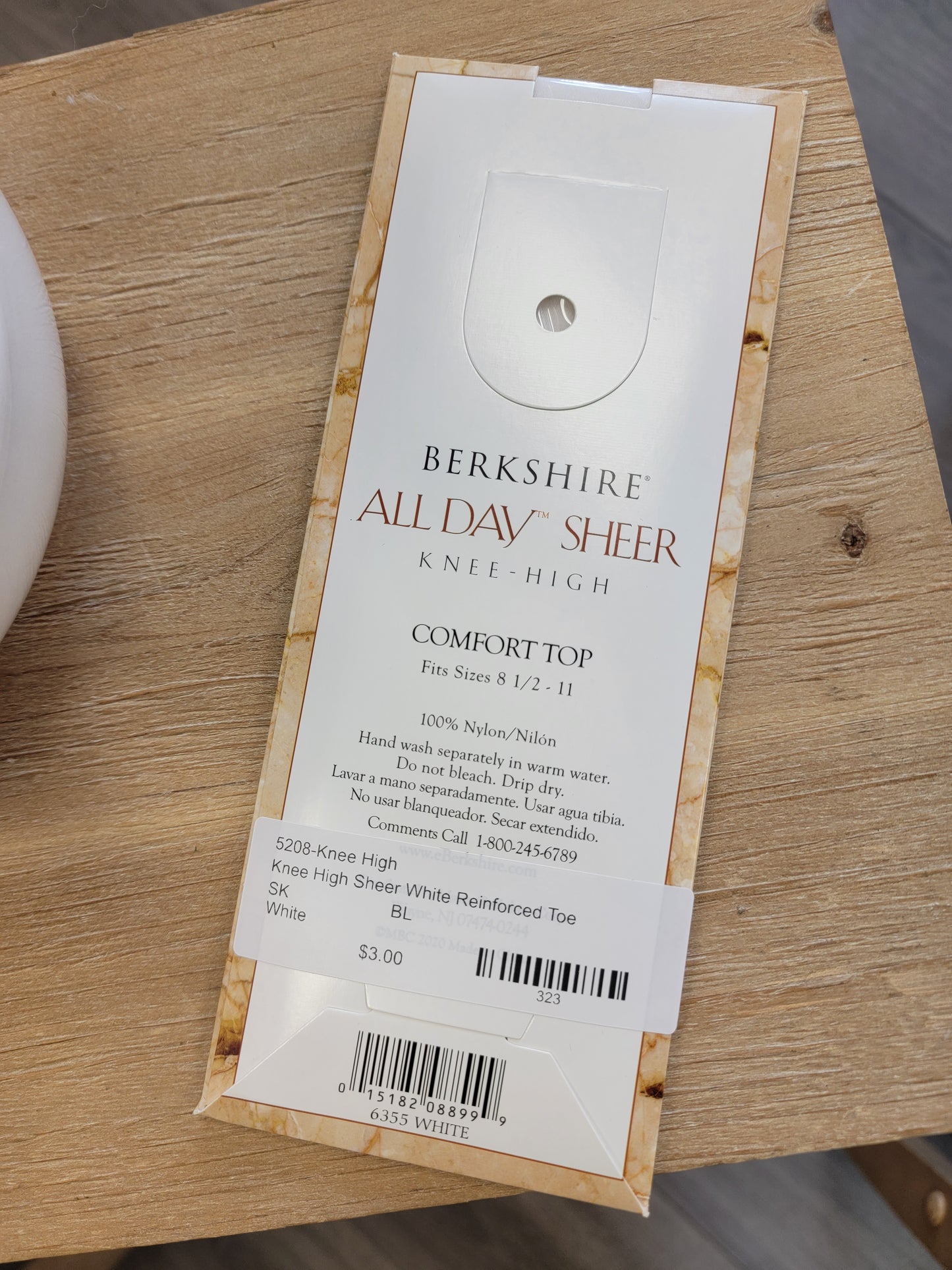 Sock-Knee High with Nylon