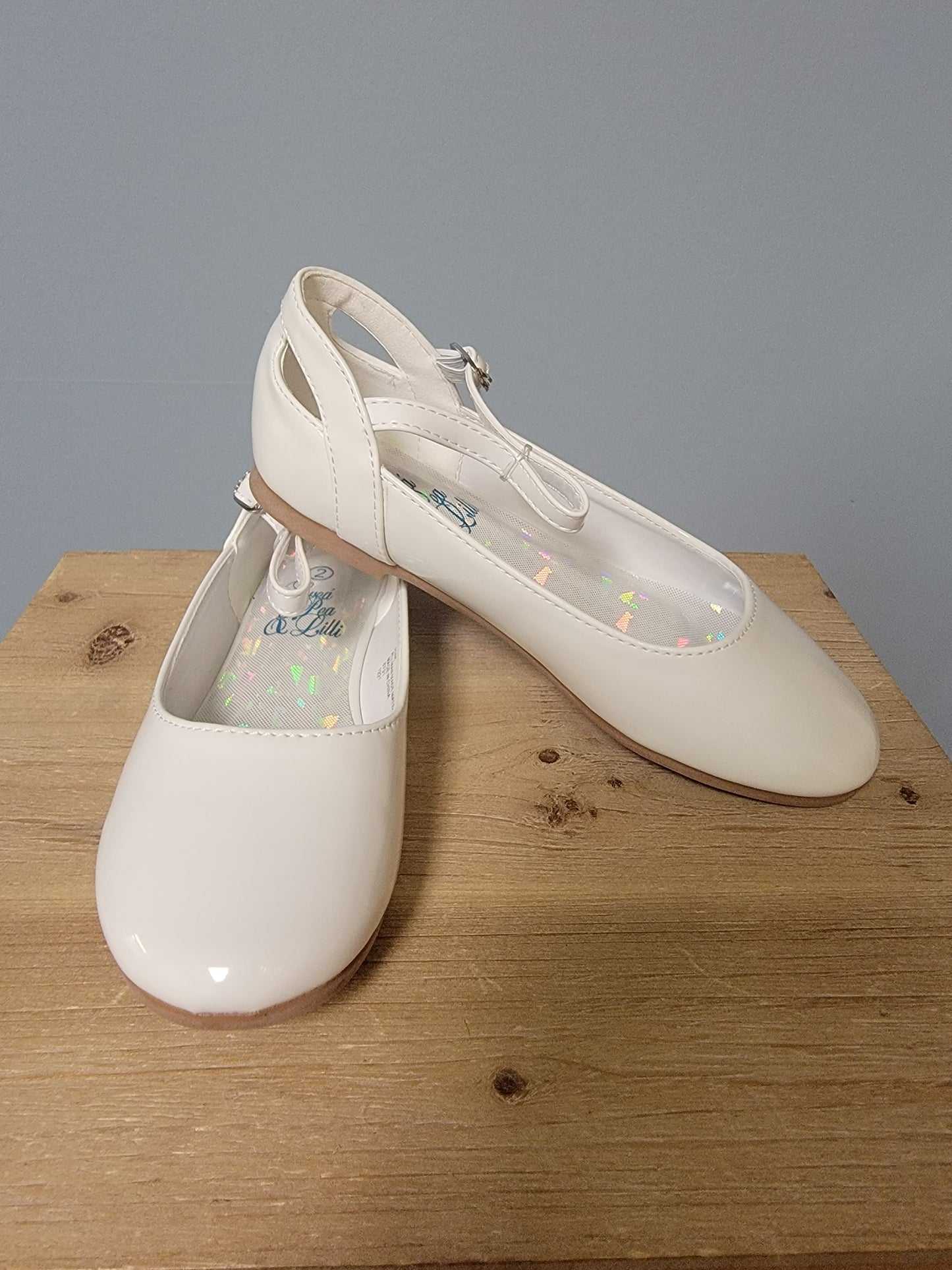 white girl's flat with strap