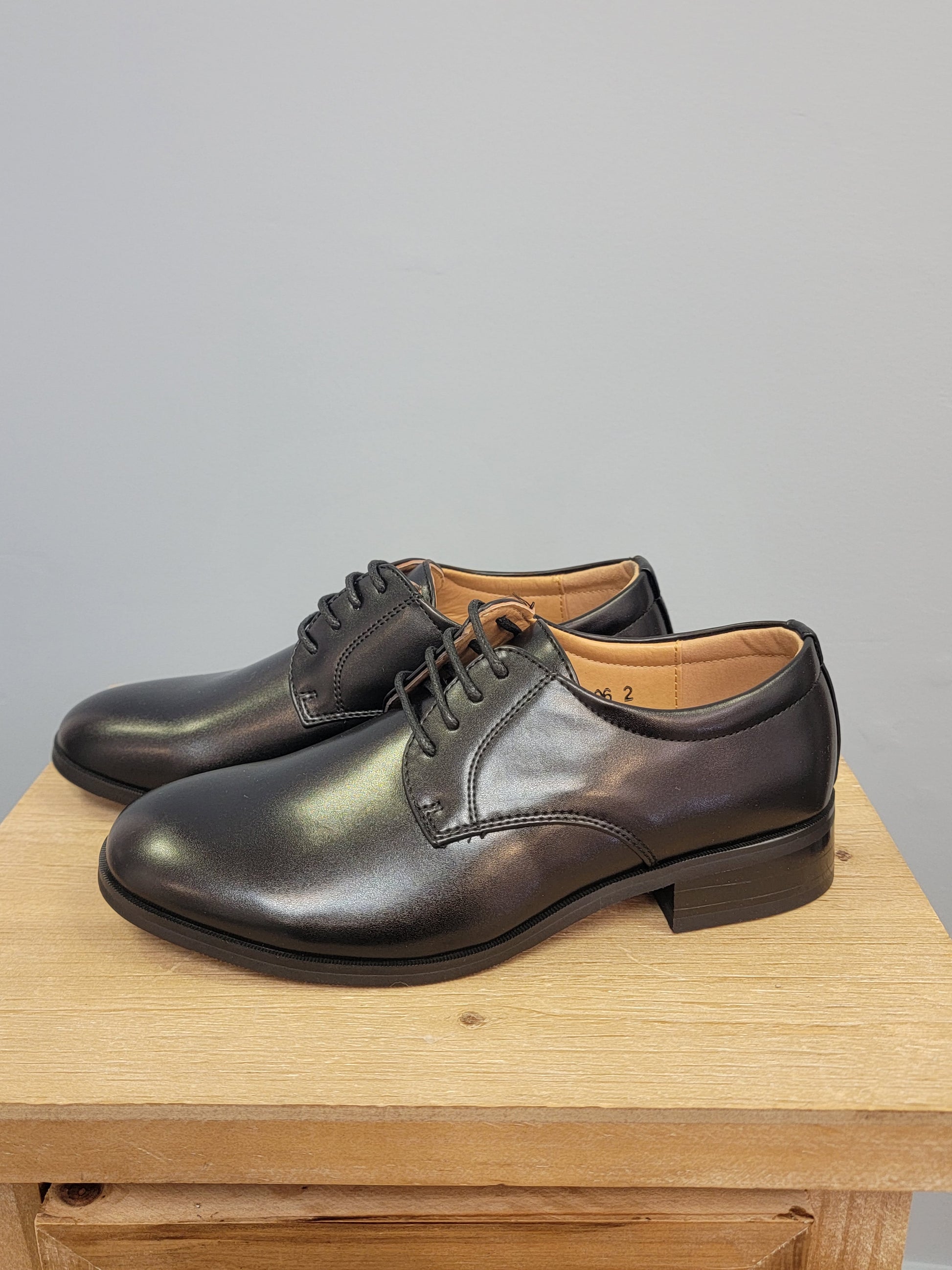 Charles Boys Shoe-Black Black