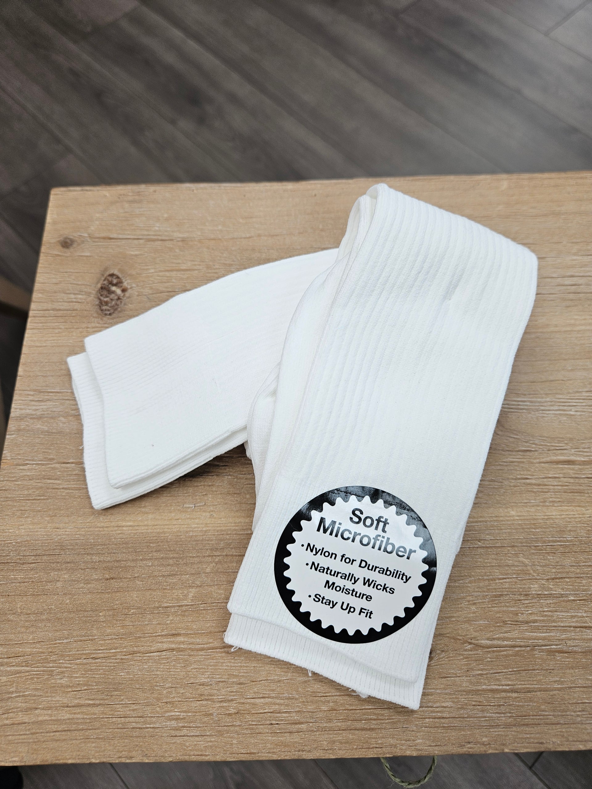 White Dress Socks | Ribbed Socks