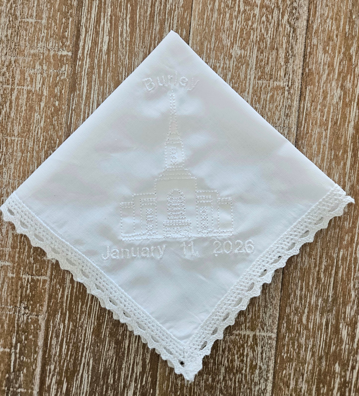 Burley, ID Temple Dedication Hankie
