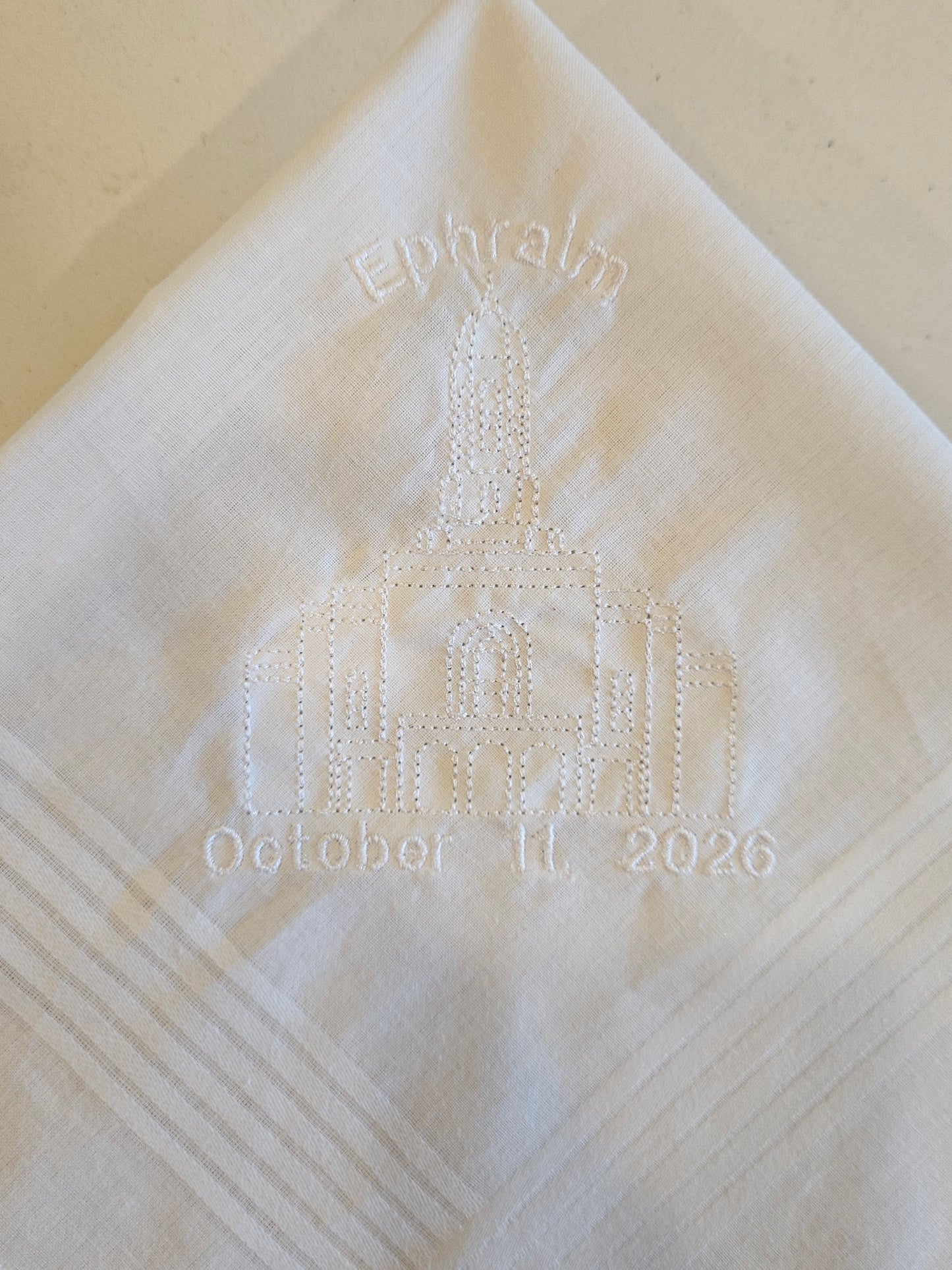 Ephraim, UT Temple Dedication Hankie