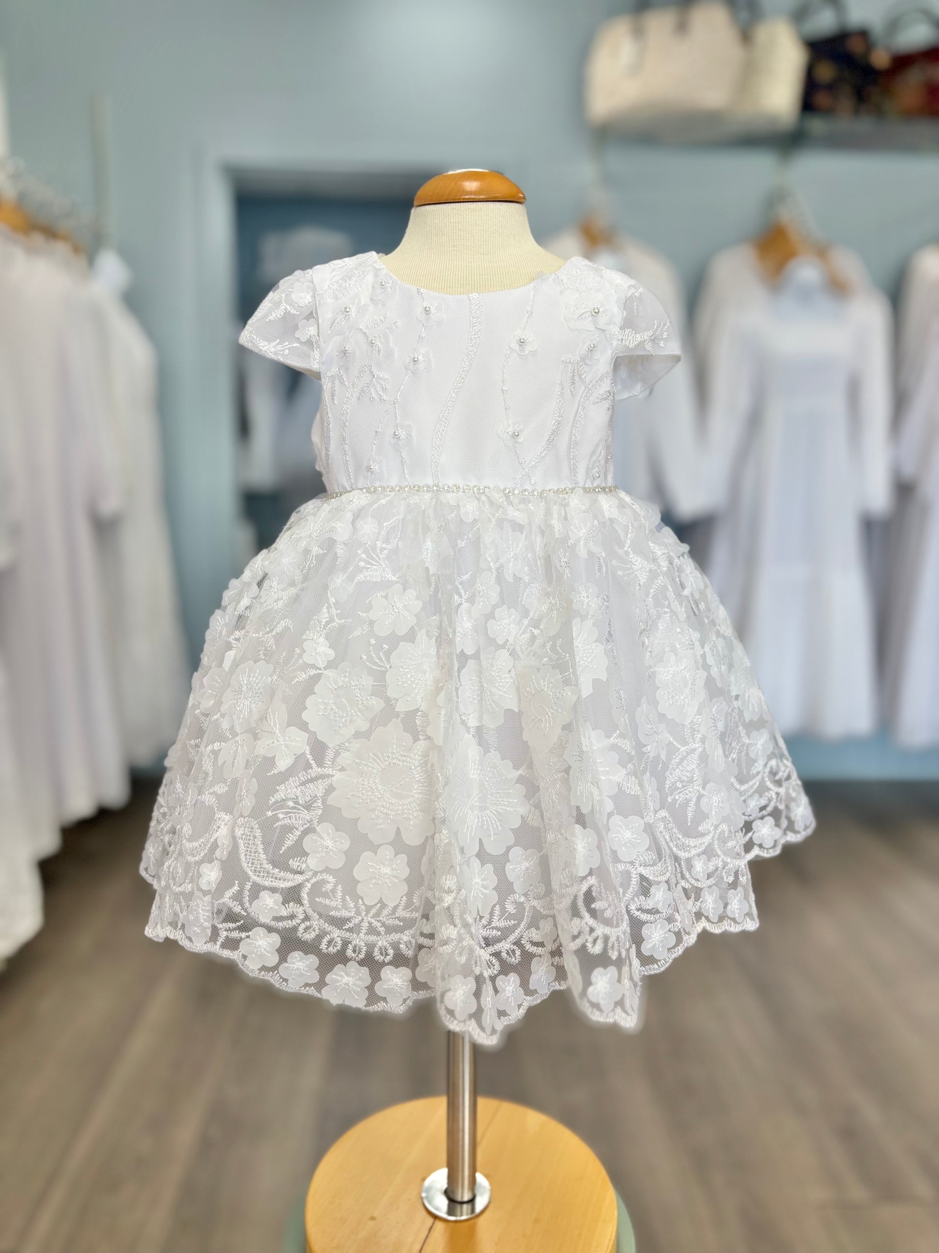white baby dress Poppy Lace Dress