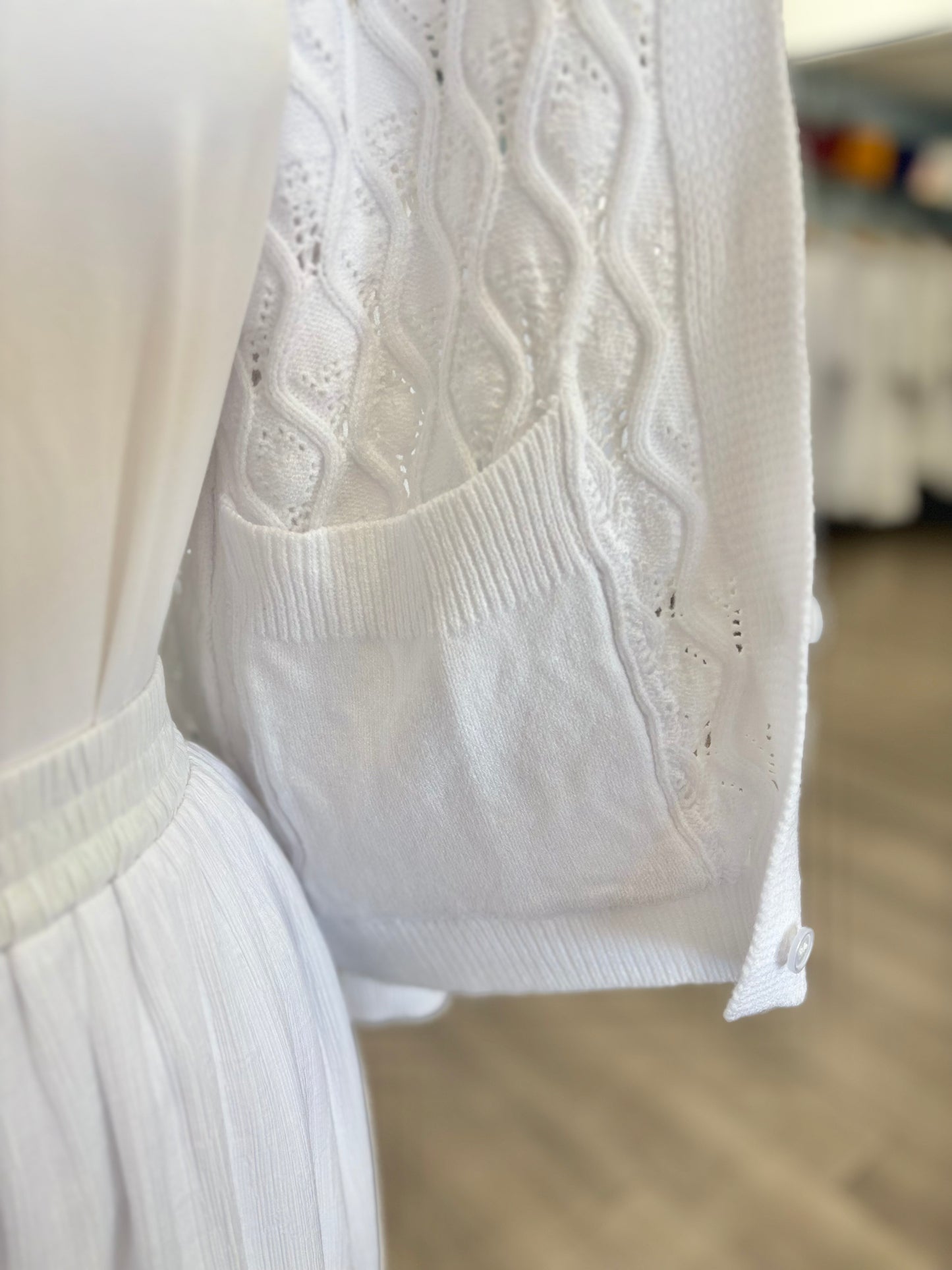 Button Up Cardigan with Hidden Pockets