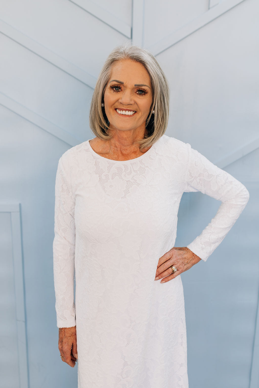 Straight Lace Temple Dress | Dressed in White Straight Lace Temple Dress | Dressed in White