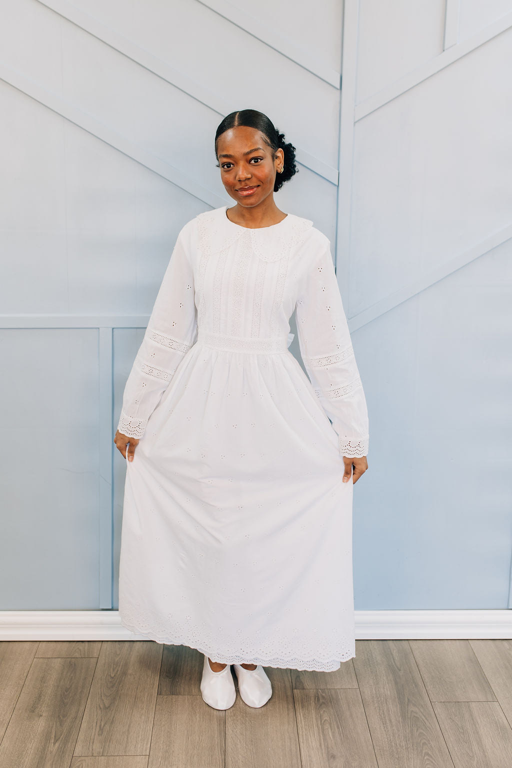 Cotton LDS Temple Dress