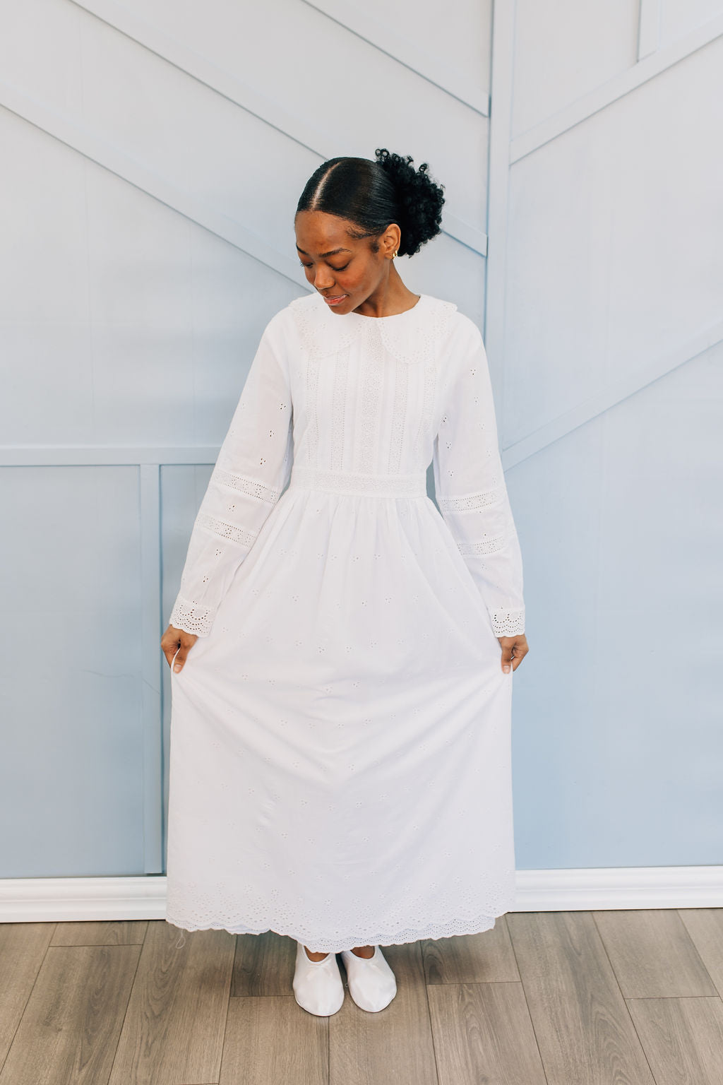 Cotton LDS Temple Dress | Dressed in White Cotton LDS Temple Dress | Dressed in White