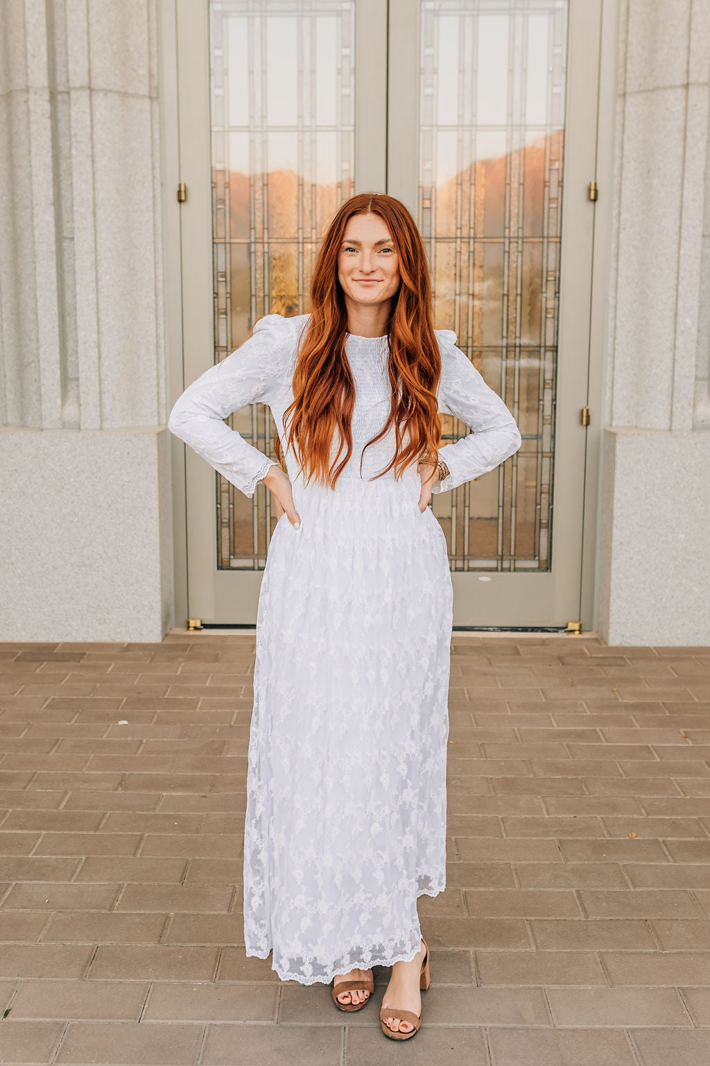 Pearl Temple Dress – Dressed in White Pearl Temple Dress – Dressed in White