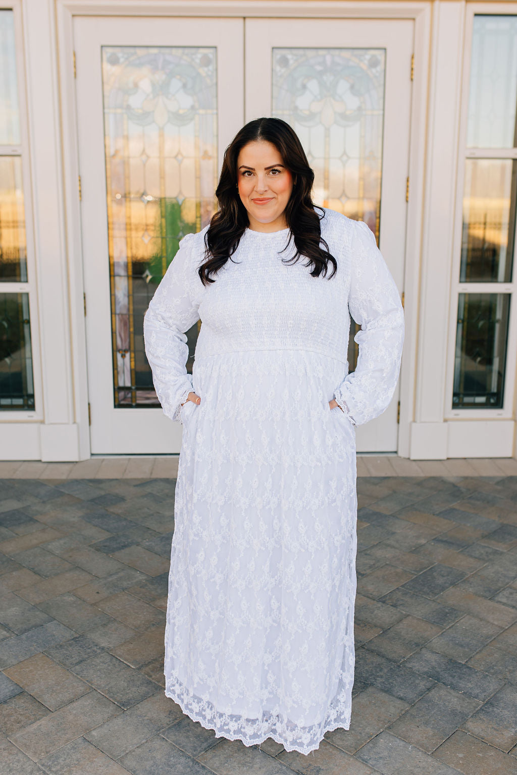Pearl Temple Dress – Dressed in White Pearl Temple Dress – Dressed in White