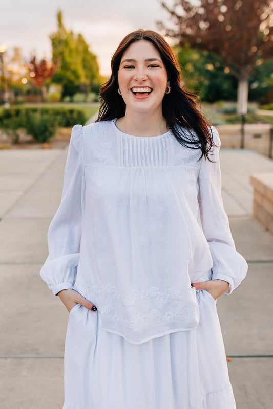 White Skirts | White Tops | LDS Temple Dressed in White White Skirts | White Tops | LDS Temple Dressed in White