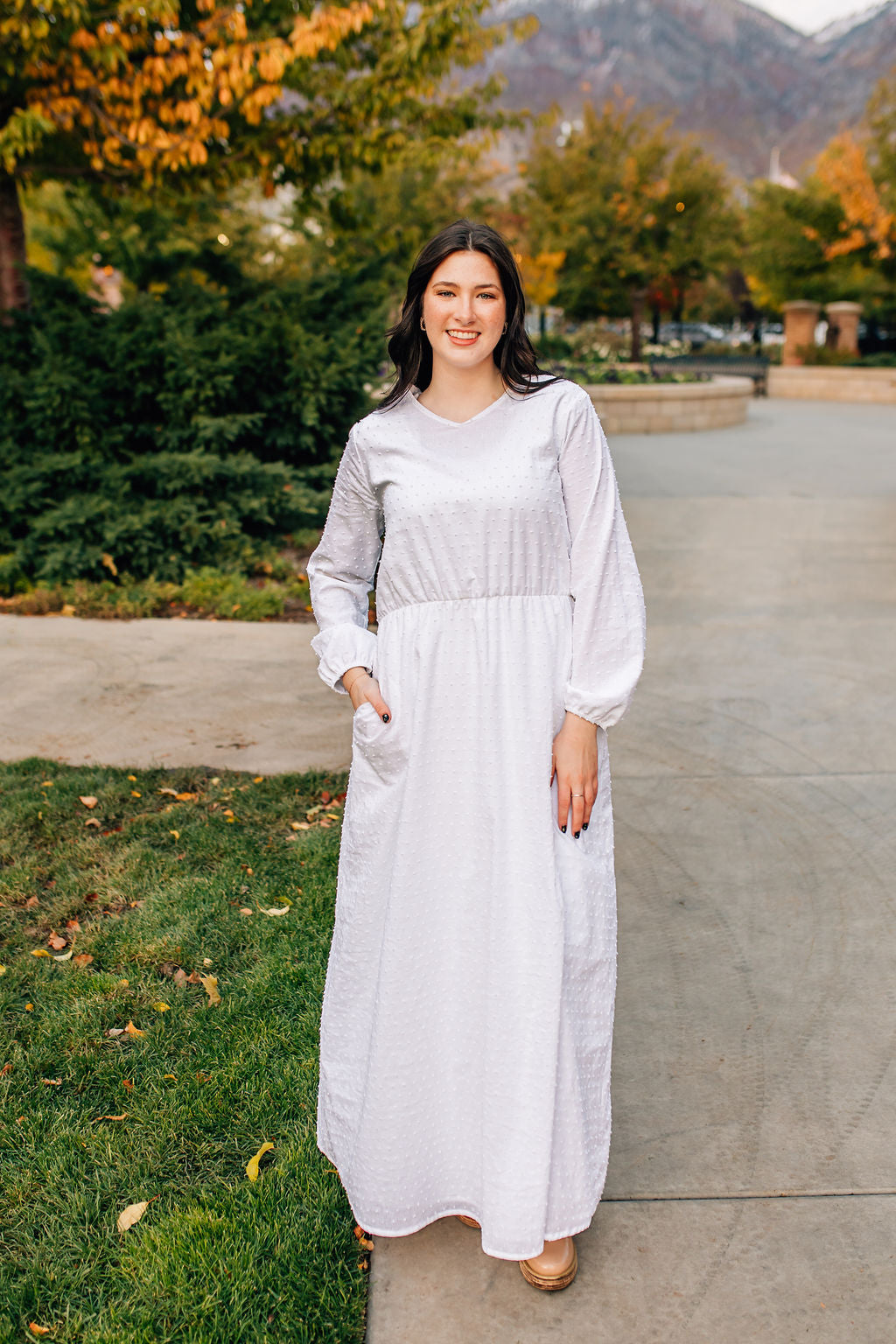 Dottie Cotton Dot Dress