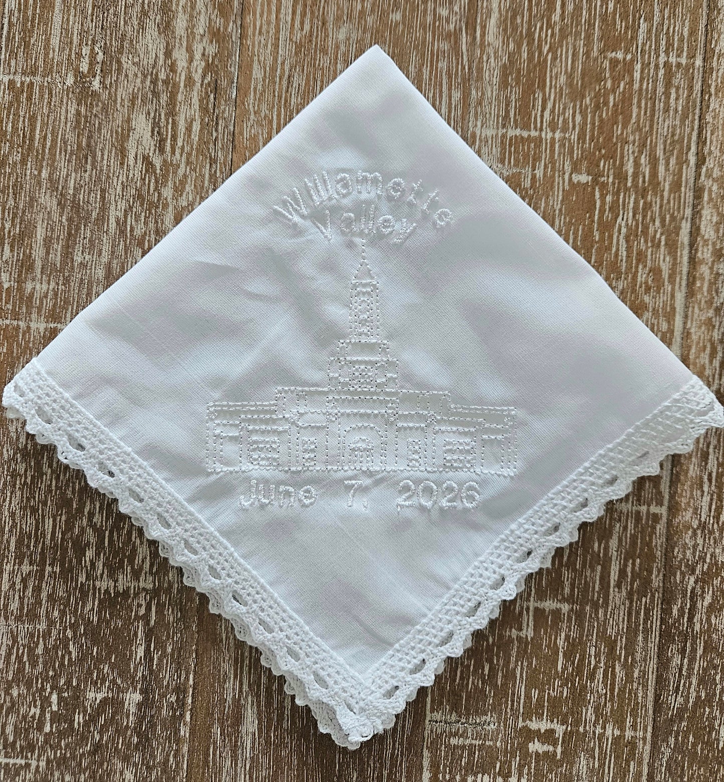Willamette Valley Oregon Temple Dedication Hankie
