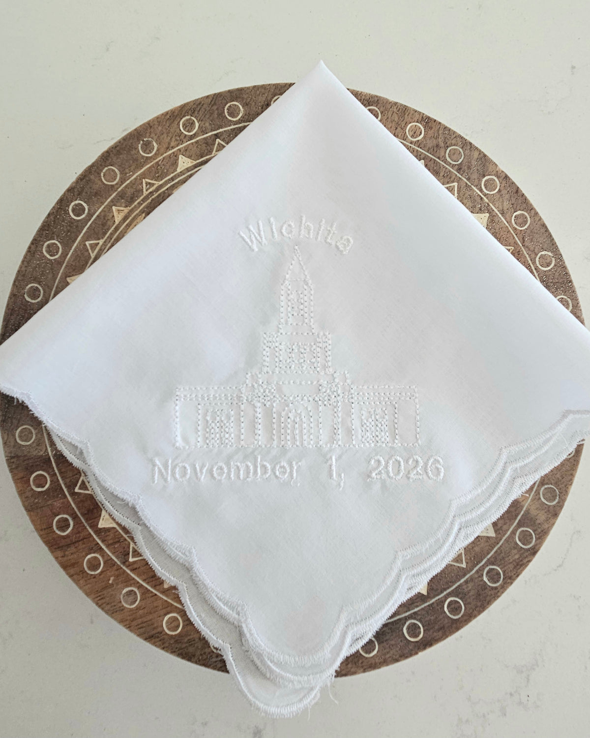 Wichita Kansas Temple Dedication Hankie