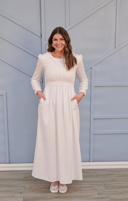 Dressed in White | LDS Temple Dresses, Baptism, Mens Clothing & More