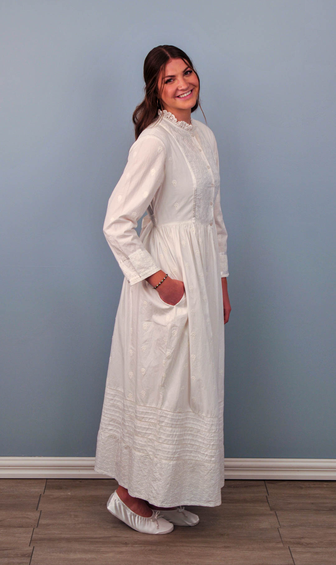 Lds temple dresses plus size sale