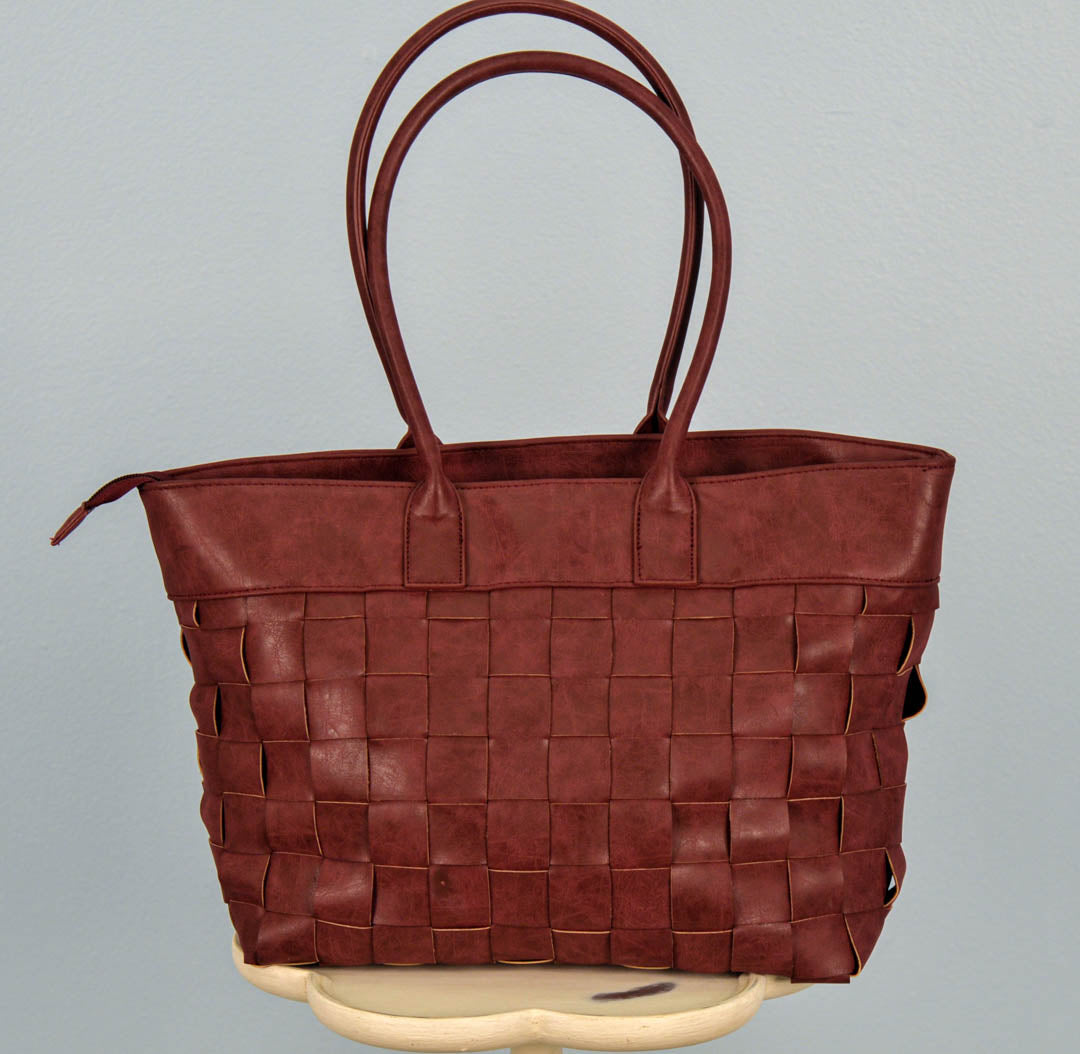 Red Woven Bag